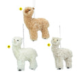 Fuzzy Alpaca 3 Assorted Ornament For Christmas Tree