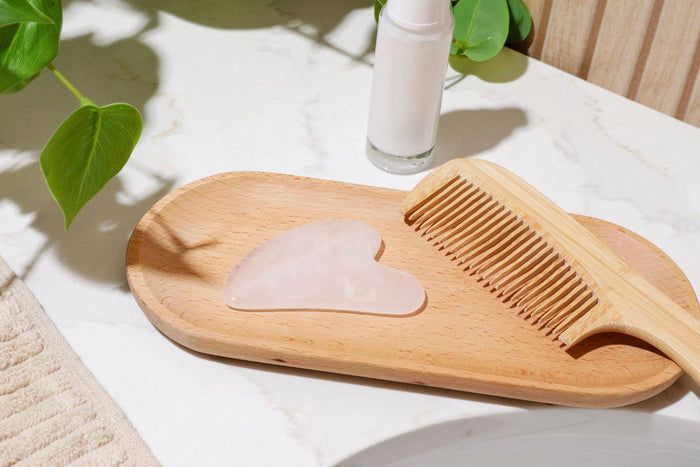Bamboo Switch - Rose Quartz Gua Sha