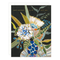 Blue Polka Floral Birthday Card