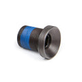 The BSD Substance XL Crank Spindle Bolt features a metal, threaded design with a blue locker coating, hexagonal socket head, and wide flange. It's made for use with Substance XL Cranks.