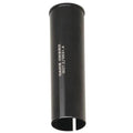 Black cylindrical Cane Creek 26.6 to 25.4 Seat Post Shim with a vertical slit at the bottom and white branding text on the side.