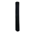 A CHAIN STAY PROTECTOR, similar in shape to a rolled-up black yoga mat, stands upright against a white background.
