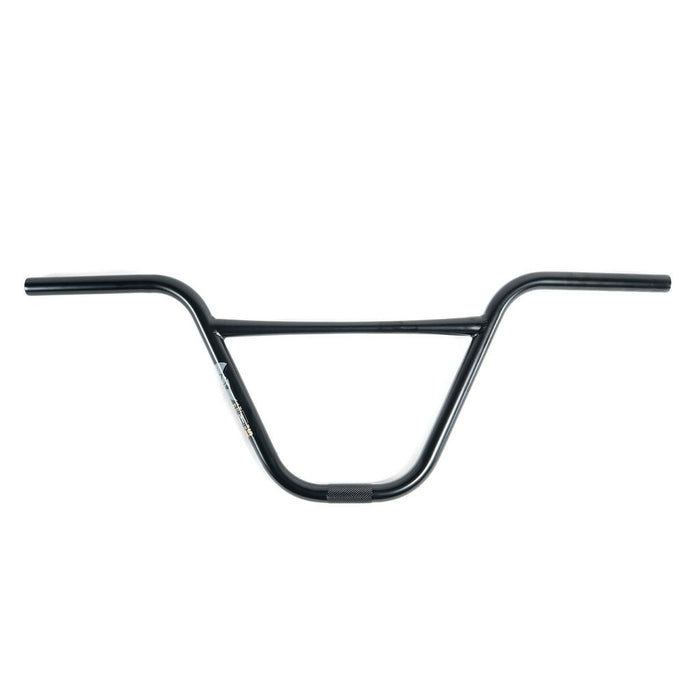 Colony Guardian Bars (22.2mm Clamp) in black, made from heat treated 4130 chromoly, feature a horizontal crossbar and upward-angled grips, displayed on a white background.