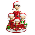 Single Dad with 3 Children Ornament For Christmas Tree