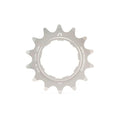 The Echo Alloy Cassette Rear Sprocket is a silver 14-tooth cog CNC machined from 7075-T6 aluminium, with technical specs and "ARISE TECHNOLOGIES" engraved around the center.