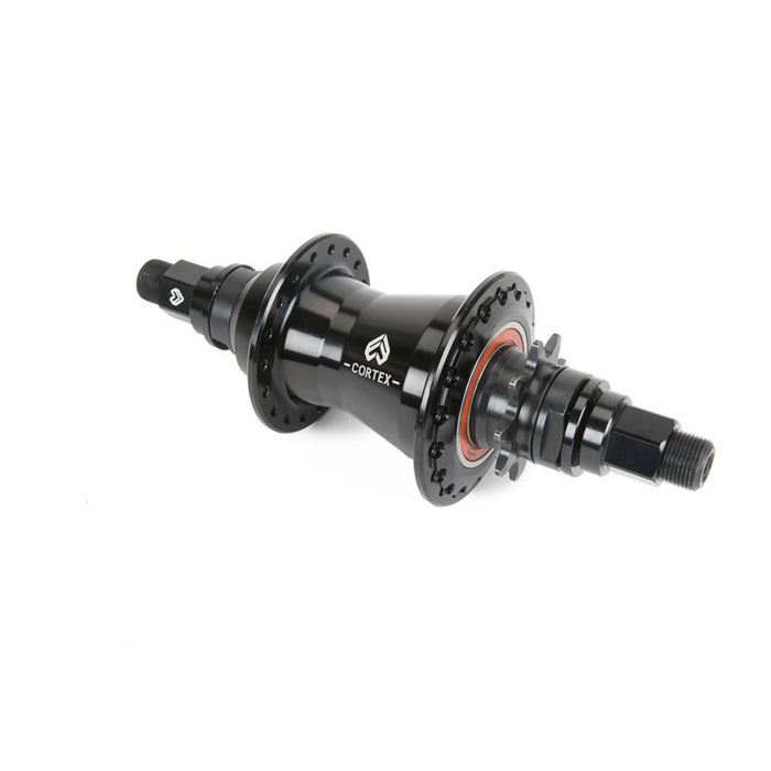 A black Eclat Cortext FC V1 freecoaster hub on a white background.