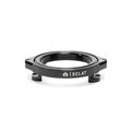The Eclat Cyclone Gyro Rotor is a black, circular BMX bike part with ECLAT branding and three mounting holes, featuring a CNC machined design. Displayed against a white background.