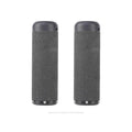 Two identical Eclat Emery Grit Alloy Flatland Pegs (Pair), black and cylindrical, stand upright side by side against a white background.