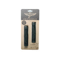 Two black Fairdale Swan Logo Grips, in original packaging on branded cardboard backing with product info. These grips provide comfort and style for your bike ride.