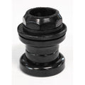 A black Head set 21.1 threaded BMX (21.1x30.0x27.0mm) with a knurled locknut, shown on a plain white background.