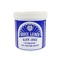 A white plastic 500ml tub labeled "Juice Lubes Slick Juice (Low Friction Grease)" with a blue and white design, perfect as a friction-reducing grease for bike maintenance or for use as suspension assembly grease.