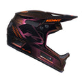 The Kenny Racing Helmet Elite Graphic Chameleon Orange is a black and metallic purple full-face BMX race helmet featuring striking orange accents, a large visor, bold “KENNY” branding on the side, and a lightweight design—perfect for riders who want both style and safety.