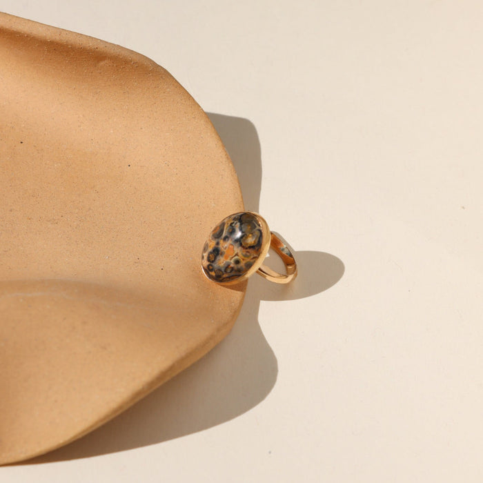 Leopard Jasper Ring