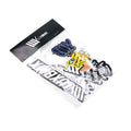 The LUXBMX Sticker Pack - 2025 features assorted colorful high-quality vinyl stickers with bold lettering and graphics, all packaged in a clear plastic bag labeled "LUXBMX" at the top.