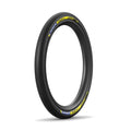 A single Michelin Pilot SX Racing Folding TLR Tyre stands upright on a white background, displaying its tread pattern and the Michelin-branded sidewall.