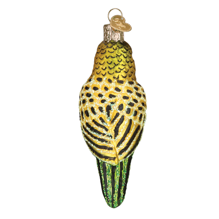 Miniature Parakeet Christmas Ornament