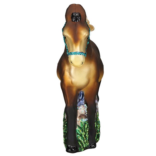Glass Mule Ornament for the Christmas Tree