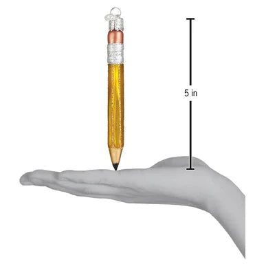 size of pencil ornament