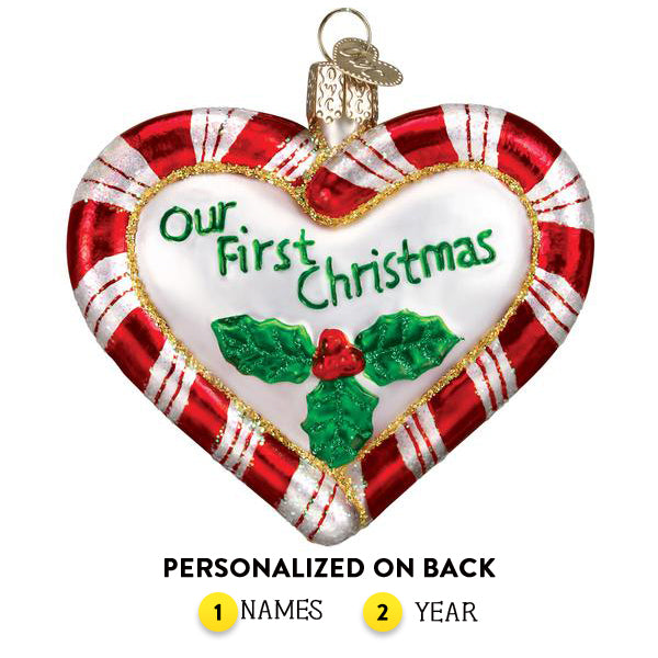 Peppermint Heart Ornament - Old World Christmas