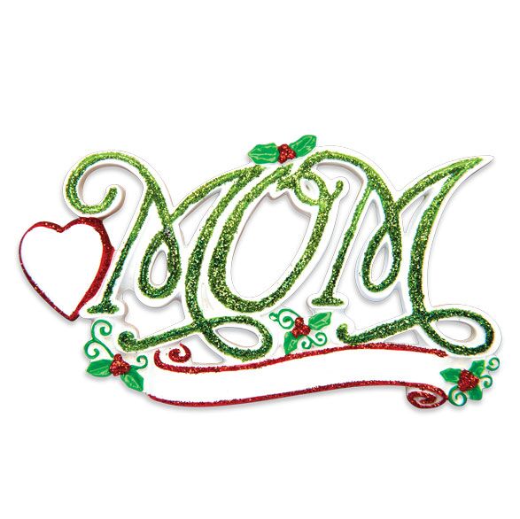 Personalized #1 Mom Ornament