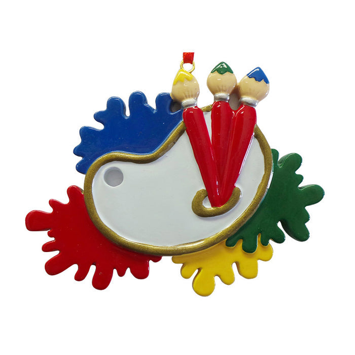 Artist Palette Ornament for Christmas Tree