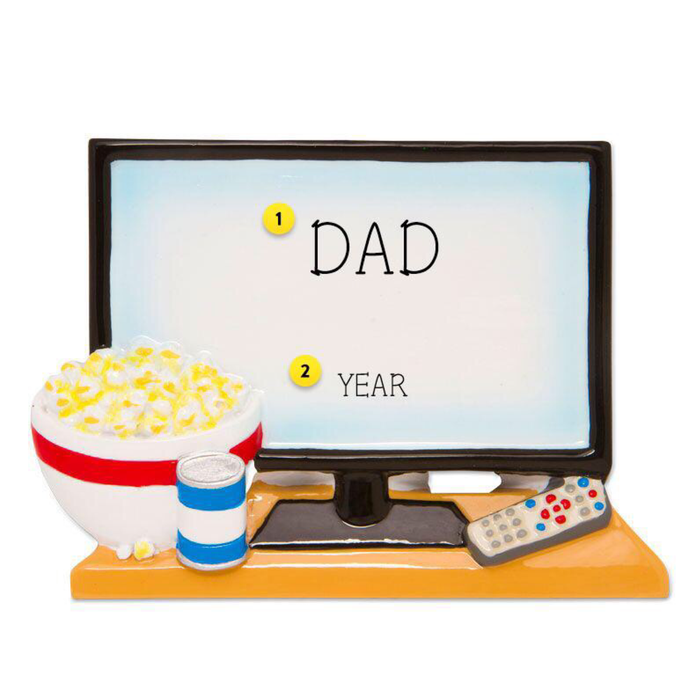 Big Screen TV Christmas Ornament