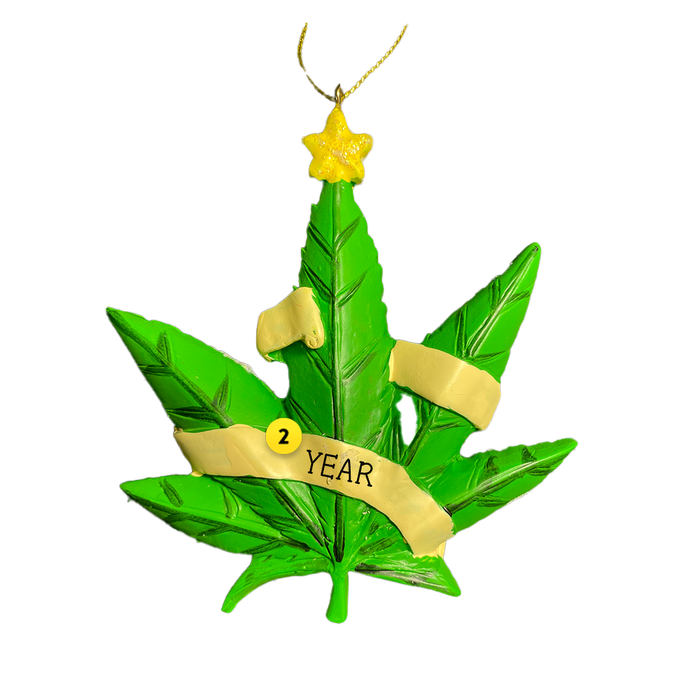 Happy Holiday Personalized Cannabis Ornament
