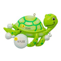 Sea Turtle with bubbles resin ornament