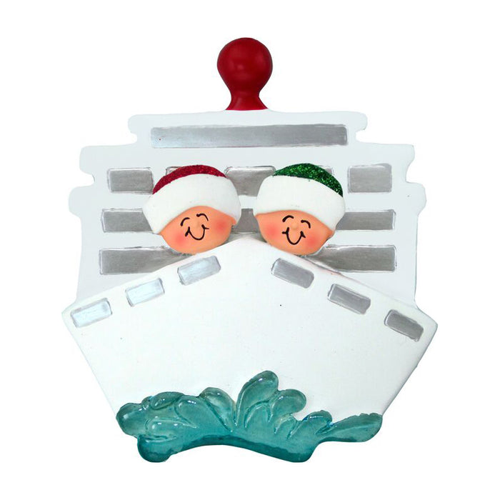 Cruise Ship Couple Ornament For Christmas Tree