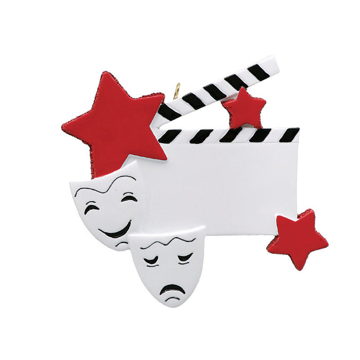Drama Star Ornament for Christmas Tree