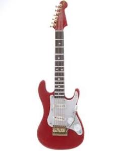 Red Electric Guitar For Christmas Tree