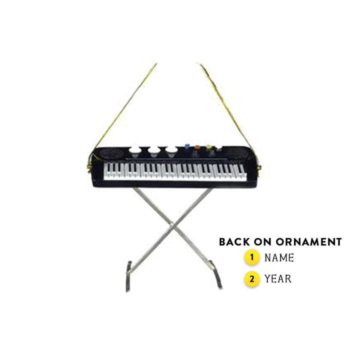 Personalized Electric Keyboard Ornament