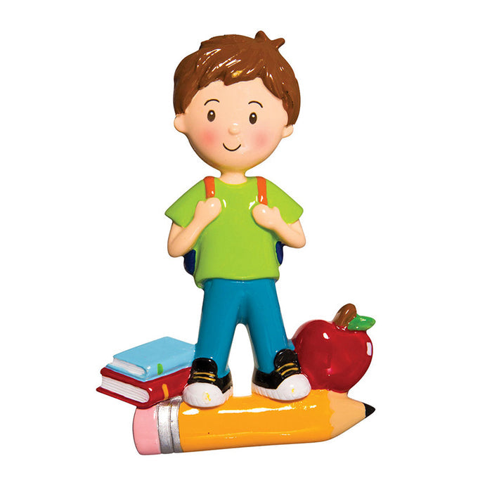 First Day of School Ornament - Boy for Christmas Tree