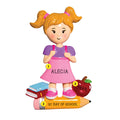 First Day Of School Ornament - Girl for Christmas Tree