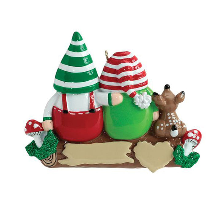 Personalized Gnome Couple Ornament