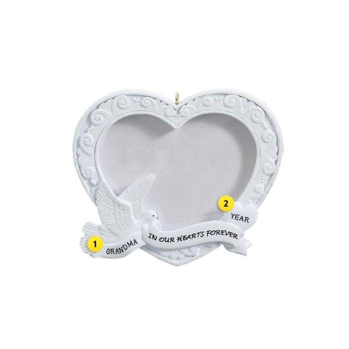 In Our Hearts Forever Photo Frame Ornament for Christmas Tree