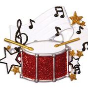 Personalized Marching Snare Drum Ornament