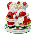 Mr. & Mrs. Claus Kissing Ornament