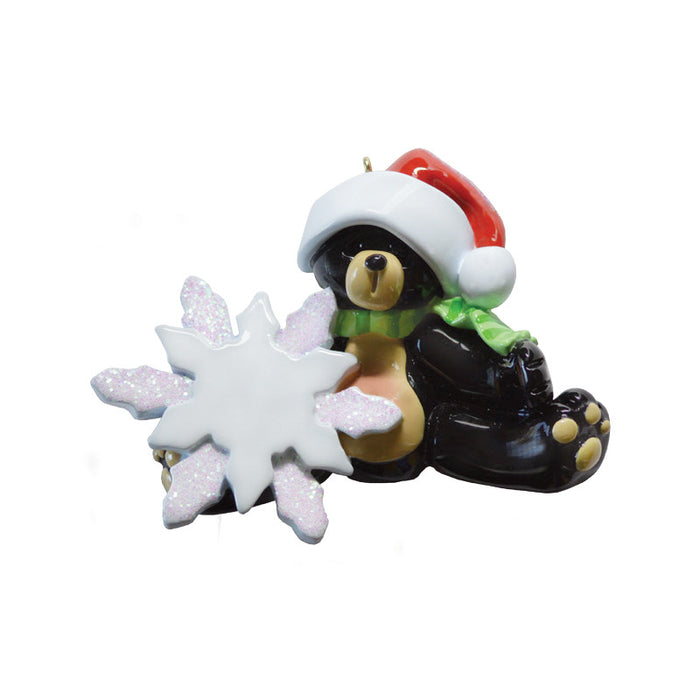 Sitting Black Bear Ornament for Christmas Tree