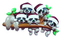 Personalized Sloth Family of 5 Ornament