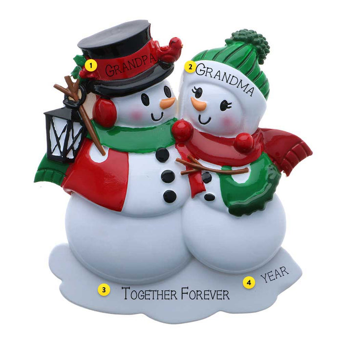 Snowcouple Ornament for the Christmas Tree