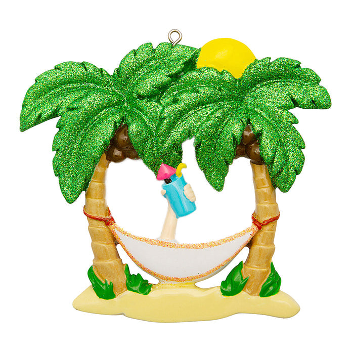 Relaxing in a Vacation Hammock Ornament