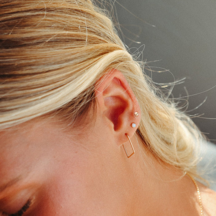 Petite Opal Studs