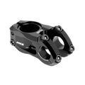 The Pride FTL Youth 22.2mm Top/Front Load Stem is a black anodized, lightweight CNC aluminum stem with a four-bolt faceplate and side branding, designed for mounting handlebars to a bike steerer tube.