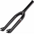 The Primo Balance Forks are black BMX street forks featuring “PRIMO” and other branding on the side, constructed from heat-treated chromoly for superior durability; pictured on a white background, the image clearly displays the 25mm offset dropouts and steerer tube.