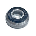 The Profile Elite/Mini Steel Drive Side Cone Spacer is a metal washer with a ridged inner ring, designed for use with Profile Mini and Elite hubs, shown on a white background.
