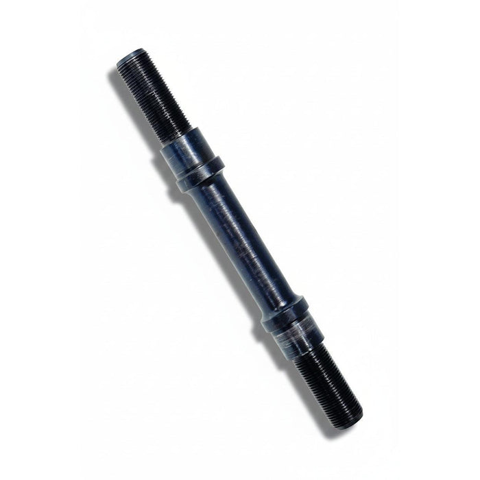 The Profile Hub Axle Front 14mm Cro-Mo (Mini/Elite), featuring threaded ends, appears on a white background.