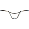 Redline Flight V Bars (22.2mm Clamp) BMX handlebar with a V-Bar shaped crossbar and slight rise, crafted from 4130 chromoly, viewed from the front against a white background.