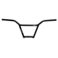 Salt Classic 4 Piece Bars (22.2mm Clamp), finished in black and featuring a crossbar, are showcased against a white background, highlighting the durability and timeless design characteristic of classic BMX handlebars.