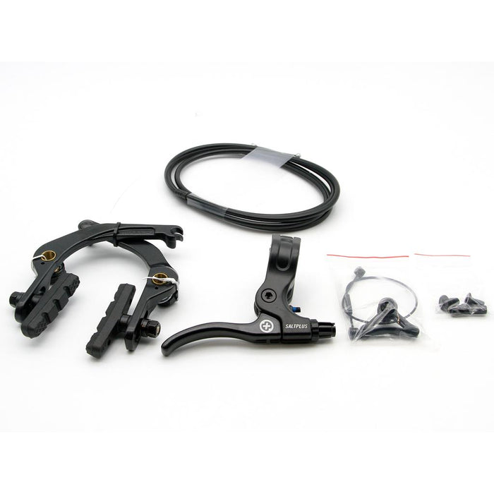 The Salt Geo V2 XL U-Brake Kit includes a moto lever, brake caliper, cable, and small hardware—perfect for upgrading your BMX brake setup.